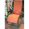 Image 1 : RECLINING  RED PATIO/CAMPING CHAIR WITH