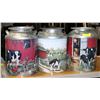 Image 1 : LOT OF 3 VINTAGE STYLE MILK TINS WITH COWS ON THEM