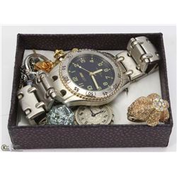 BOX WITH ASSORTED COSTUME JEWELLERY.