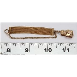 MESH STYLE 1/2" WIDE AND 4" LONG GOLD FILLED