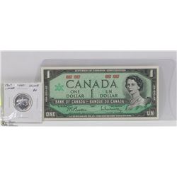 CANADA 1867-1967 CENTENNIAL DOLLAR BILL & 1967