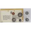 Image 1 : 1970 CANADIAN RCM UNC. 6 COIN SET WITH COA