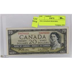 1954 CANADIAN $20.00 BILL