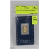 PAMP 2.5G GOLD BAR 999.9 PURE