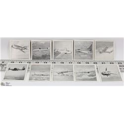 PACK OF 10 AIRPLANE CARDS BY BARRATT & CO.