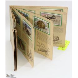 1930S ALBUM OF CIGARETTE CARDS - ANIMALS OF THE