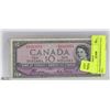 Image 1 : 1954 CANADIAN $10.00 DEVILS FACE BILL.
