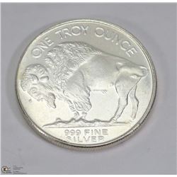 1 TROY OUNCE .9999 SILVER COIN - BUFFALO