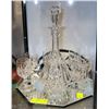 Image 1 : ORNATE CUT CRYSTAL DECANTER WITH 6 GLASSES