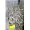 Image 1 : SET OF 8 CRYSTAL GOBLETS