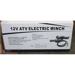 NEW 2000LBS 12V ATV ELECTRIC WINCH