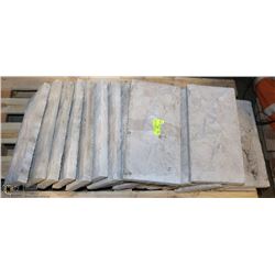 LOT OF 20 CONCRETE STEPPING/BORDER STONES 8"X16"