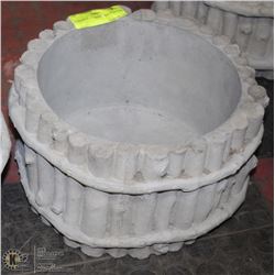 CONCRETE 11" WIDE  TWIG PLANTER