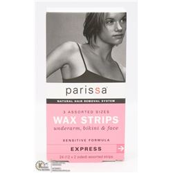 PARISSA WAX STRIPS UNDER ARM, BIKINI AND FACE -