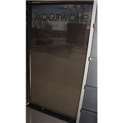 LOT OF 3 BROWN ROLLER SHADES