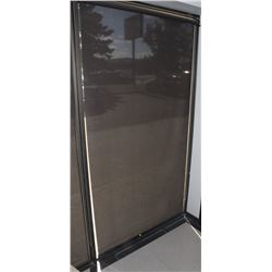 LOT OF 3 BROWN ROLLER SHADES