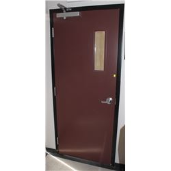 HEAVY METAL DOOR WITH WINDOW