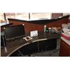 Image 2 : LARGE MODERN RECEPTION DESK W/ GRANITE ACCENTS