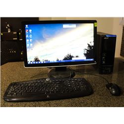 ACER ASPIRE DESKTOP COMPUTER WITH 20" DELL MONITOR