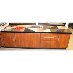 CABINET WITH MOSAIC GRANITE OVERLAY
