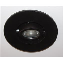 PAIR OF 4" BLACK ADJUSTABLE ANGLE RECESSED LIGHTS