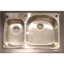 KINDRED DOUBLE BOWL STAINLESS STEEL KITCHEN SINK