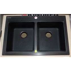 KINDRED ONXY GRANITE DOUBLE BOWL KITCHEN SINK