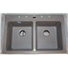 Image 1 : KINDRED STORM GRANITE DOUBLE BOWL KITCHEN SINK