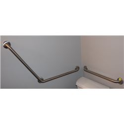 SET OF 2 STAINLESS STEEL GRAB BARS