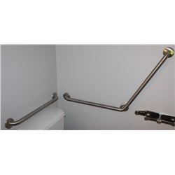 SET OF 2 STAINLESS STEEL GRAB BARS