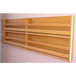 2 TIER WOOD BROCHURE RACK