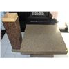 Image 1 : WALKER GOLD GRANITE OVERLAY TABLE WITH 2 PILLARS