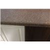 Image 2 : 3 DOOR 4 DRAWER GRANITE OVERLAY CABINET ON CASTORS