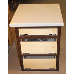 3 DRAWER COUNTER WITH BLANCO PURO OVERLAY