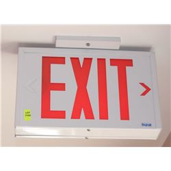 LOT OF 3 LIGHT UP EXIT SIGNS