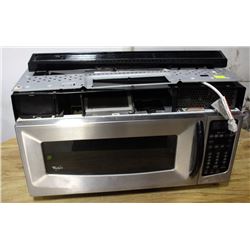 WHIRLPOOL OVER RANGE 900W MICROWAVE OVEN