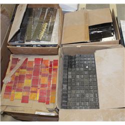 15 BOXES OF TREND ASSORTED GLASS AND STONE TILES