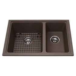 KINDRED DOUBLE BOWL STORM GRANITE KITCHEN SINK