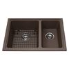 Image 1 : KINDRED DOUBLE BOWL STORM GRANITE KITCHEN SINK
