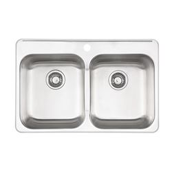 KINDRED DOUBLE BOWL STAINLESS STEEL KITCHEN SINK