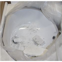 CERAMIC SINGLE HOLE BATHROOM SINK