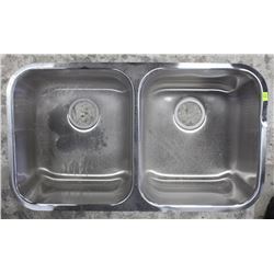 FRANKE DOUBLE BOWL STAINLESS STEEL KITCHEN SINK