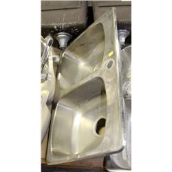 DOUBLE BOWL STAINLESS STEEL KITCHEN SINK