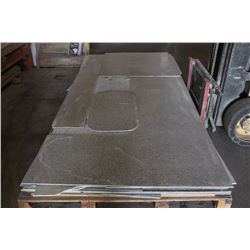 PALLET OF ENGINEERED GRANITE OVERLAY OFFCUTS