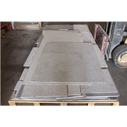 PALLET OF ENGINEERED GRANITE OVERLAY OFFCUTS