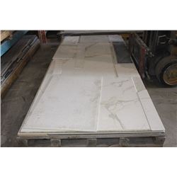 PALLET OF ENGINEERED GRANITE OVERLAY OFFCUTS