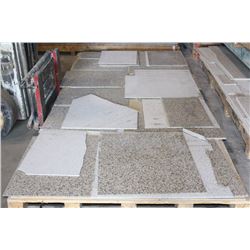PALLET OF ENGINEERED GRANITE OVERLAY OFFCUTS
