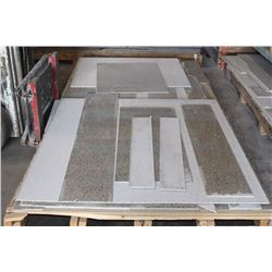 PALLET OF ENGINEERED GRANITE OVERLAY OFFCUTS