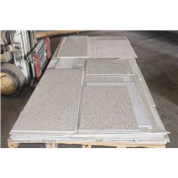 PALLET OF ENGINEERED GRANITE OVERLAY OFFCUTS