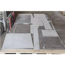 PALLET OF ENGINEERED GRANITE OVERLAY OFFCUTS